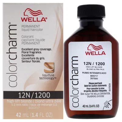 Wella Color Charm Permanent Liquid Haircolor - 12n 1200 High Lift Blonde By  For Unisex - 1.4 oz Hair In White