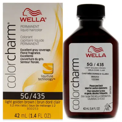 Wella Color Charm Permanent Liquid Haircolor - 435 5g Light Golden Brown By  For Unisex - 1.4 oz Hair