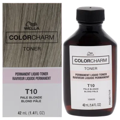 Wella Color Charm Permanent Liquid Toner - T10 Pale Blonde By  For Unisex - 1.4 oz Toner In Multi