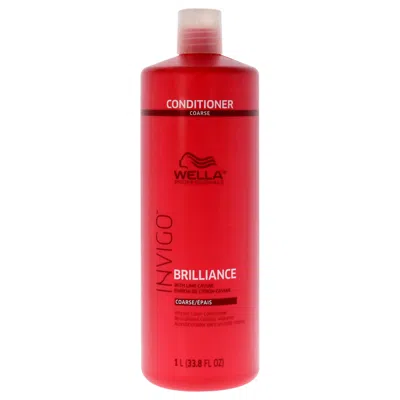 Wella Invigo Brilliance Conditioner For Coarse Hair By  For Unisex - 33.8 oz Conditioner In Multi