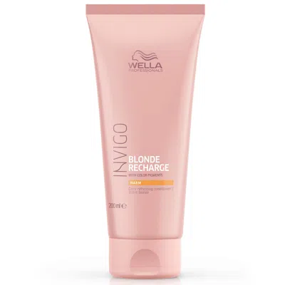 Wella Professionals Care Invigo Blonde Recharge Color Refreshing Conditioner - Warm Blonde 200ml In Pink