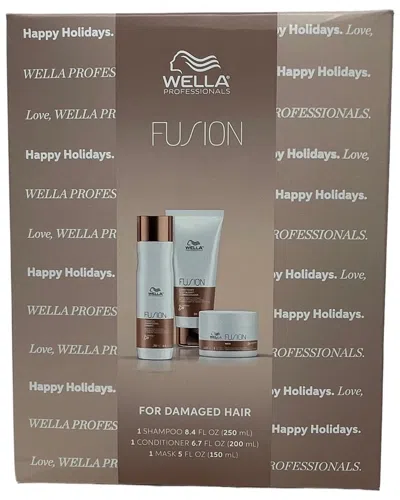 Wella Unisex Fusion Holiday Gift Set In White
