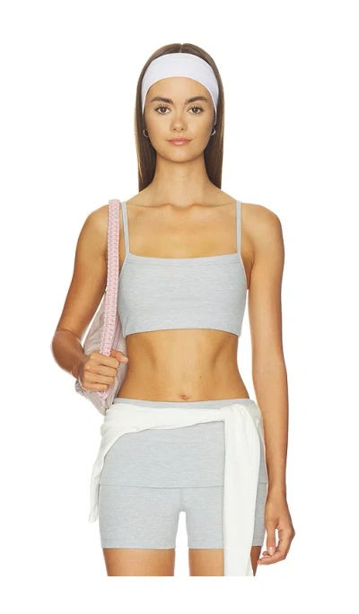 Wellbeing + Beingwell Allyn Lounge Bra In Gray
