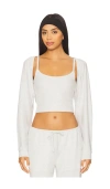 Wellbeing + Beingwell Arden Shrug In Gray