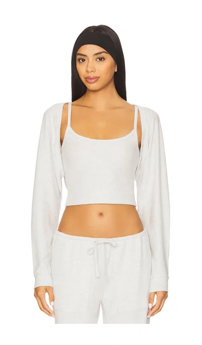 Wellbeing + Beingwell Arden Shrug In Gray