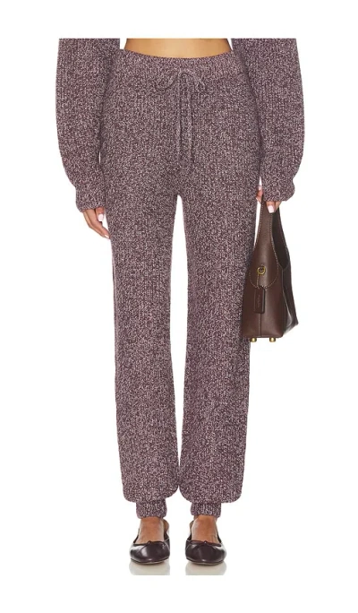 Wellbeing + Beingwell Dale Knit Pant In Raisin Heather
