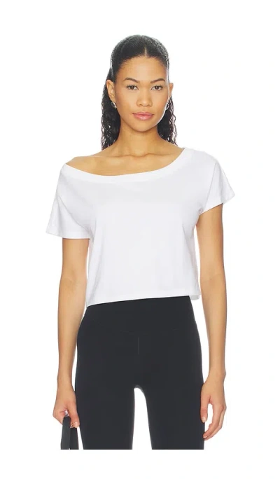Wellbeing + Beingwell Dillon Off-shoulder Tee In White