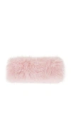 Wellbeing + Beingwell Faux Fur Headband In Pink