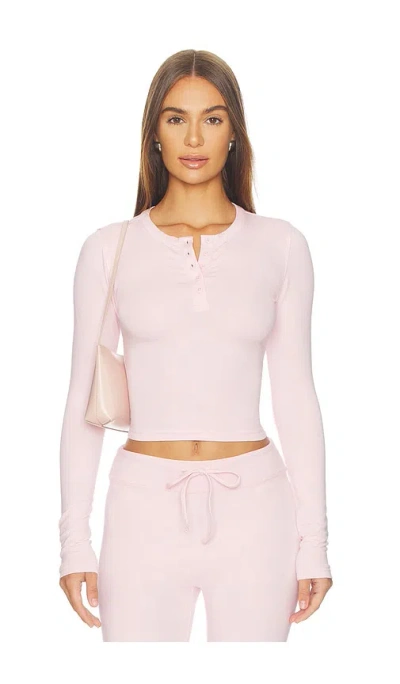 Wellbeing + Beingwell Florian Henley Top In Pink