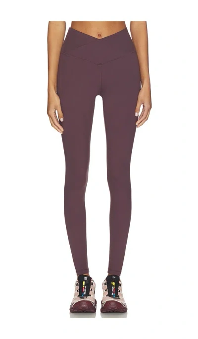 Wellbeing + Beingwell Flowwell Callista Crossover Legging In Purple