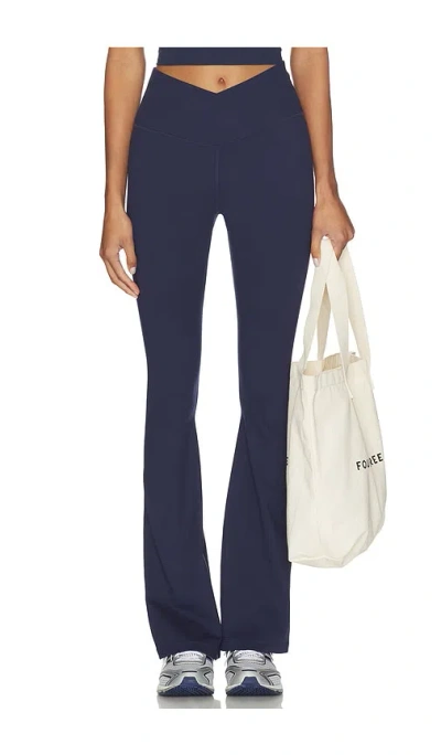 Wellbeing + Beingwell Flowwell Callista Crossover Pant In Blue