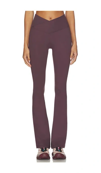 Wellbeing + Beingwell Flowwell Callista Crossover Pant In Purple