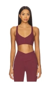 Wellbeing + Beingwell Flowwell Lexie Sports Bra In Burgundy
