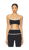 Wellbeing + Beingwell Flowwell Taryn Sports Bra In Black & White