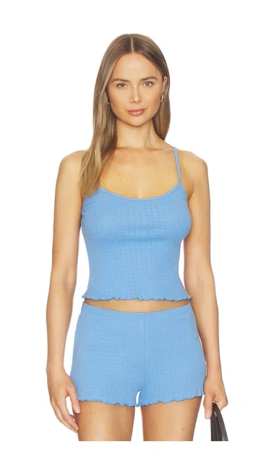 Wellbeing + Beingwell Kenny Tank In Blue
