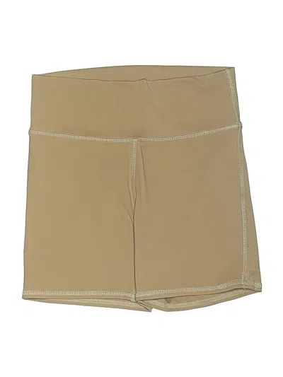 Pre-owned Wellbeing + Beingwell Khaki Shorts In Tan
