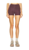 Wellbeing + Beingwell Lorena 3 Inch Shorts In Wine