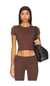 Wellbeing + Beingwell Loungewell Light Lila Tee In Brown