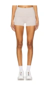 Wellbeing + Beingwell Loungewell Monte Foldover Short In Oat Heather