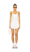 Wellbeing + Beingwell Movewell Blair Pleated Dress In White