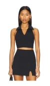 Wellbeing + Beingwell Movewell Frankie Cropped Tank In 黑色