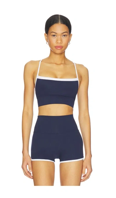 Wellbeing + Beingwell Movewell Morgan Sports Bra In Blue