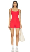 Wellbeing + Beingwell Movewell Quinn Romper In Lava Red