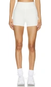 Wellbeing + Beingwell Maram 4 Inch Shorts In Green Stripes In Ì˜¤í”„ Í™”ì�´íš¸