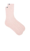 Wellbeing + Beingwell Plush Lounge Sock In Pink