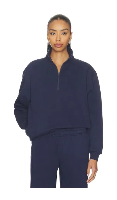 Wellbeing + Beingwell Remy Half Zip In Blue