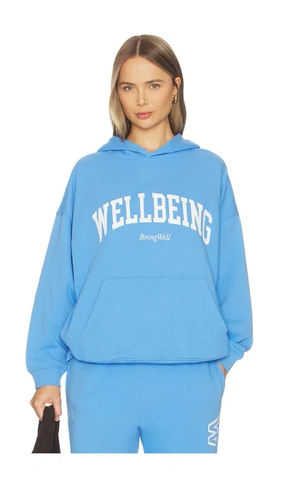Wellbeing + Beingwell Romi Oversized Hoodie In Blue