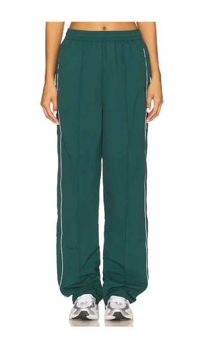 Wellbeing + Beingwell Terra Pant In Forest Green & White
