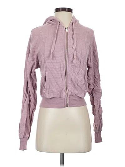 Pre-owned Wellbeing + Beingwell Zip Up Hoodie In Purple