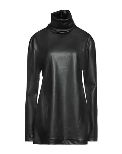 Welldone Woman Mini Dress Black Size 2 Polyurethane