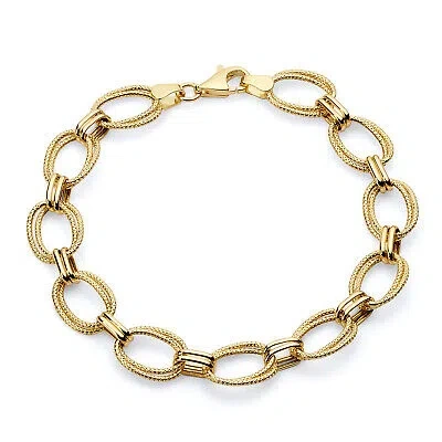 Pre-owned Wellingsale 14k Yellow Gold Bracelet - 7.5"
