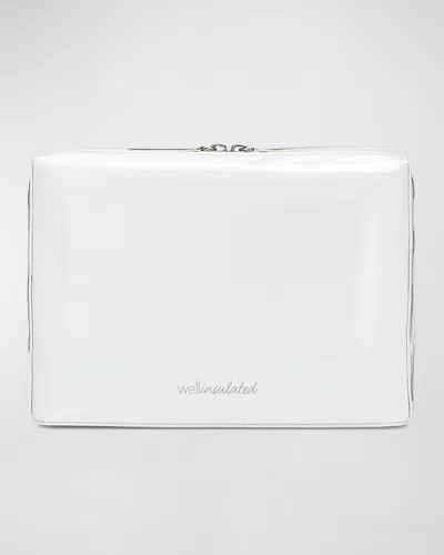 Wellinsulated Limited Edition Performance Beauty Bag Large In White