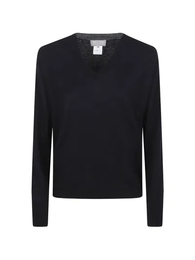Wellness Cashmere V-neck Sweater In Black