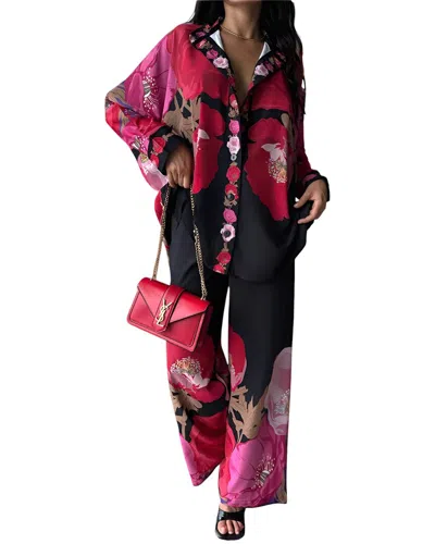 WELLWAY 2PC BLOUSE & PANT SET