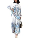 Wellway 2pc Blouse & Pant Set In White