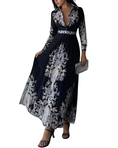 Wellway Maxi Dress In Blue