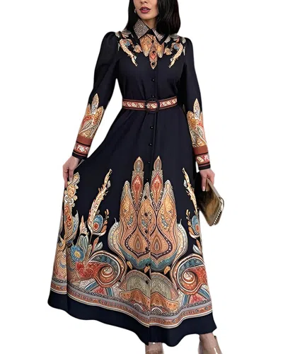 Wellway Maxi Dress In Blue