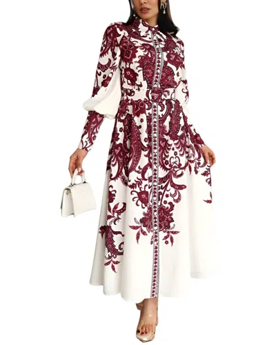 Wellway Maxi Dress In Brown
