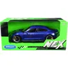 Welly 1-24 Scale Turbo S Nex Porsche Taycan Diecast Model Car, Metallic Blue