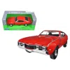 Welly 1 By 24 Scale Diecast 1968 Oldsmobile 442 Red Model Car