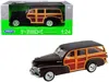 Welly 1948 Chevrolet Woody Fleetmaster Dark Brown 1-24 Diecast Model Car