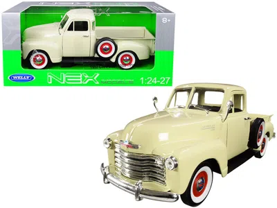 Welly 1953 Chevrolet 3100 Pickup Truck Cream 1/24-1/27 Diecast Model Car By