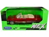 Welly 1963 Chevrolet Impala Convertible Red Metallic Nex Model 1-24 Scale Diecast Model Car