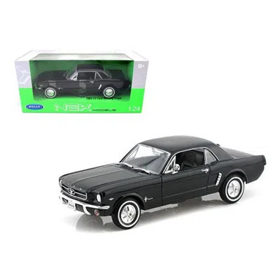 Welly 1964 1 2 Ford Mustang Hard Top Black 1-24 Diecast Car Model