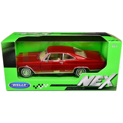 Welly 1965 Chevrolet Impala Ss 396 Red Metallic Nex Model 1-24 Scale Diecast Model Car