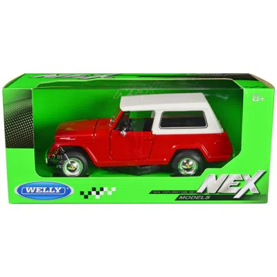 Welly 1967 Jeep Jeepster Commando Station Wagon With Top Nex Models Series 1-24 Scale Diecast Model Car Re